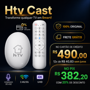 Receptor Htv Cast 4K Hd Wi-Fi